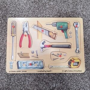 Wooden Tool Puzzle for Kids